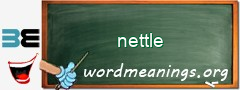 WordMeaning blackboard for nettle